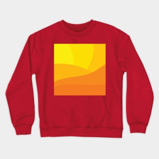 Minimalist Orange Sunset Gradient Vector Abstract Pattern Crewneck Sweatshirt